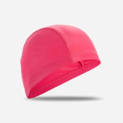 Bonnet De Bain En Tissu Maille Rose Taille S Et L -Nabaiji 8277368