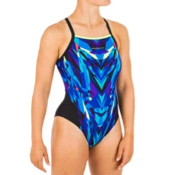 Maillot De Bain De Natation Femme Une Pièce Lexa Mixen Vert Et Bleu 19 Maillot De Bain De Natation Femme Une Pièce Lexa Mixen Vert Et Bleu -Nabaiji 8574027