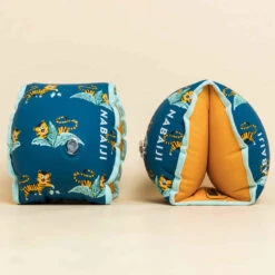 Brassards Piscine Bleu Imprimé "Tigre" Intérieur Tissu Enfant 15 -30 Kg 15 Brassards Piscine Bleu Imprimé "Tigre" Intérieur Tissu Enfant 15 -30 Kg -Nabaiji 8732408
