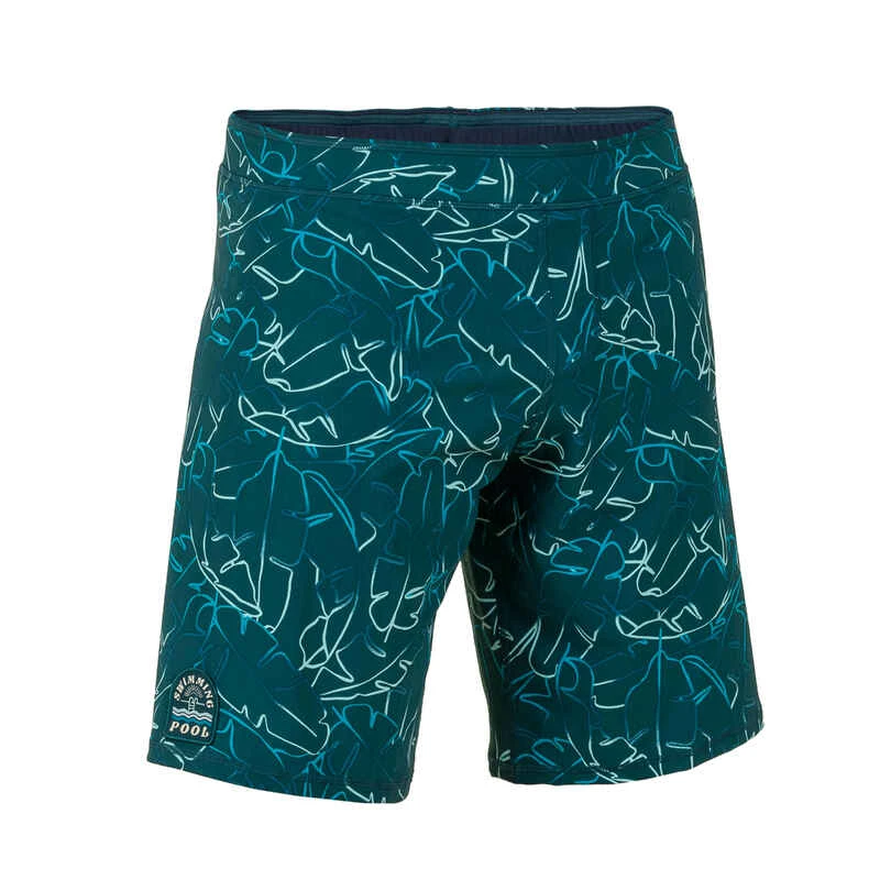 Short De Bain Natation Homme - Swimshort 100 Long - Bana Turquoise Bleu Marine 13 Short De Bain Natation Homme - Swimshort 100 Long - Bana Turquoise Bleu Marine – Image 11