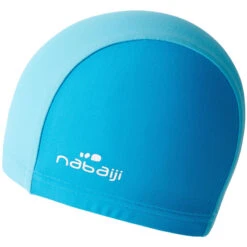 Bonnet De Bain Bébé Bicolor Bleu En Maille -Nabaiji bonnet de bain bebe bicolor bleu en maille 2