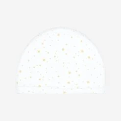 Bonnet De Bain En Maille Enduite - Tissu Imprimé - Taille S - Star Blanc