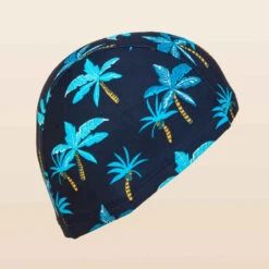 Nabaiji -Nabaiji bonnet de bain maille print taille s all playana light blue 1