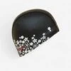 Bonnet De Bain Maille Silicone PRINT POLI BLACK -Nabaiji bonnet de bain maille silicone print poli black