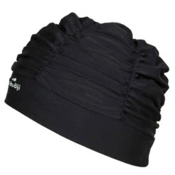 Bonnet De Bain Natation Maille Volume Noir -Nabaiji bonnet de bain natation maille volume noir 2