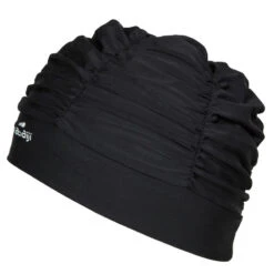 Bonnet De Bain Volume En Maille - Extensible - Taille Unique - Noir -Nabaiji bonnet de bain volume en maille extensible taille unique noir 2