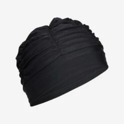 Bonnet De Bain Volume En Maille - Extensible - Taille Unique - Noir