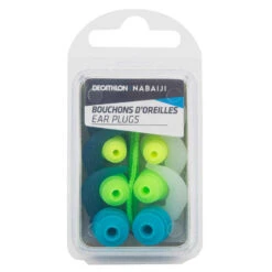 SET DE BOUCHON D'OREILLES DE NATATION - FORME SAPIN SILICONE - 3 TAILLES -Nabaiji bouchons d oreilles natation forme sapin en silicone 3 tailles multicolores 4