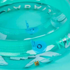 Bouée Piscine Gonflable 65 Cm Transparente "Palmiers" Pour Enfants De 6-9 Ans -Nabaiji bouee gonflable 65 cm transparente imprimee pour junior 6 9 ans 3
