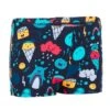 BOXER DE BAIN BEBE / ENFANT BLEU IMPRIME -Nabaiji boxer de bain bebe enfant bleu imprime