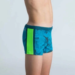 Boxer De Bain Natation Garçon - Yokob - Bleu Sombre / Vert Fluo 9 Boxer De Bain Natation Garçon - Yokob - Bleu Sombre / Vert Fluo -Nabaiji boxer de bain natation garcon yokob bleu sombre slash vert fluo 2