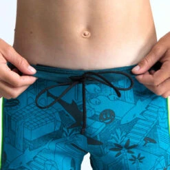 Boxer De Bain Natation Garçon - Yokob - Bleu Sombre / Vert Fluo 11 Boxer De Bain Natation Garçon - Yokob - Bleu Sombre / Vert Fluo -Nabaiji boxer de bain natation garcon yokob bleu sombre slash vert fluo 4