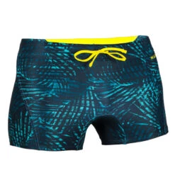 Boxer De Bain Natation Homme - Boxer 100 Full - Noir Jaune -Nabaiji boxer de bain natation homme boxer 100 full noir jaune 4