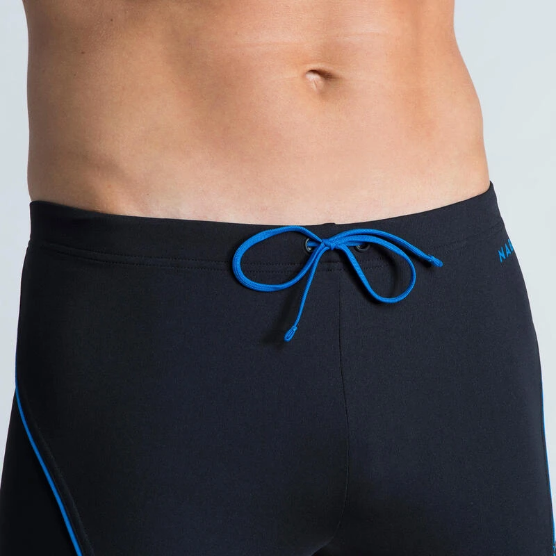 Boxer De Bain Natation Homme - Boxer 100 Plus - Noir Bleu 6 Boxer De Bain Natation Homme - Boxer 100 Plus - Noir Bleu – Image 4