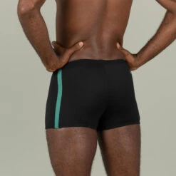 Boxer De Bain Natation Homme NEGOMBO - Noir Turquoise -Nabaiji boxer de bain natation homme negombo noir turquoise 2