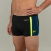 Boxer De Bain Natation Homme - Yoko - Noir/ Jaune / Bleu -Nabaiji boxer de bain natation homme yoko noir jaune bleu