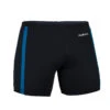 Boxer De Bain Natation Long - Yoko - Noir / Gris / Bleu -Nabaiji boxer de bain natation long yoko noir gris bleu