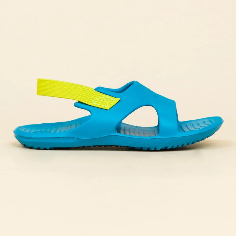 Chaussure Sandale Piscine Enfant SLAP 100 BASIC Bleu Vert 5 Chaussure Sandale Piscine Enfant SLAP 100 BASIC Bleu Vert – Image 3
