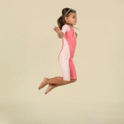 Combinaison Anti UV Bébé Kloupi Rose Imprimé ARC EN CIEL -Nabaiji combinaison anti uv bebe kloupi rose imprime arc en ciel 3