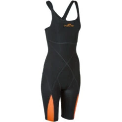 Combinaison De Compétition De Natation Fina Femme Orange Noir -Nabaiji combinaison de competition de natation fina femme orange noir 4