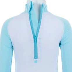 Combinaison De Natation Anti UV Bébé / Enfant Manches Longues Bleu Imprimé -Nabaiji combinaison de natation anti uv bebe enfant manches longues bleu imprime 4