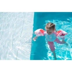 Combinaison De Natation Anti UV Bébé / Enfant Manches Longues Rose Imprimé -Nabaiji combinaison de natation anti uv bebe slash enfant manches longues bleu imprime 1