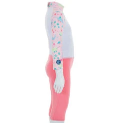 Combinaison De Natation Anti UV Bébé / Enfant Manches Longues Rose Imprimé -Nabaiji combinaison de natation anti uv bebe slash enfant manches longues bleu imprime 4