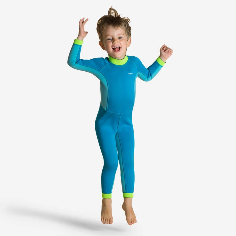Combinaison Néoprène Natation Jeune Enfant - TI WARM - Bleue 2 Combinaison Néoprène Natation Jeune Enfant - TI WARM - Bleue