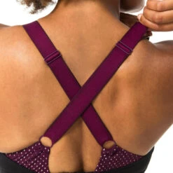 Haut De Maillot De Bain Aquagym-aquabike Femme Elea Noir Bordeaux -Nabaiji haut de maillot de bain aquagym aquabike femme elea noir bordeaux 4