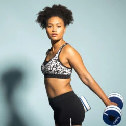 Haut De Maillot De Bain Aquagym-Aquabike Femme Lou Lica Blanc Noir -Nabaiji haut de maillot de bain aquagym aquabike femme lou lica blanc noir 3