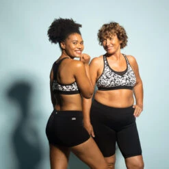 Haut De Maillot De Bain Aquagym-Aquabike Femme Lou Lica Blanc Noir -Nabaiji haut de maillot de bain aquagym aquabike femme lou lica blanc noir 4