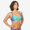 Haut De Maillot De Bain De Natation Femme Jana Lum Bleu Violet -Nabaiji haut de maillot de bain de natation femme jana lum bleu violet