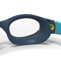 Lunettes De Natation 100 Soft - Taille S - Verres Clairs - Bleu Jaune -Nabaiji lunettes de natation 100 soft taille s bleu jaune verres clairs 4