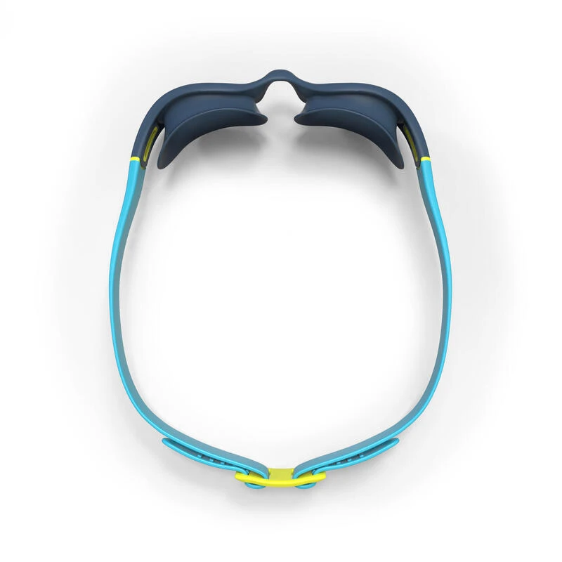 Lunettes De Natation 100 Soft - Taille S - Verres Clairs - Bleu Jaune 6 Lunettes De Natation 100 Soft - Taille S - Verres Clairs - Bleu Jaune – Image 4