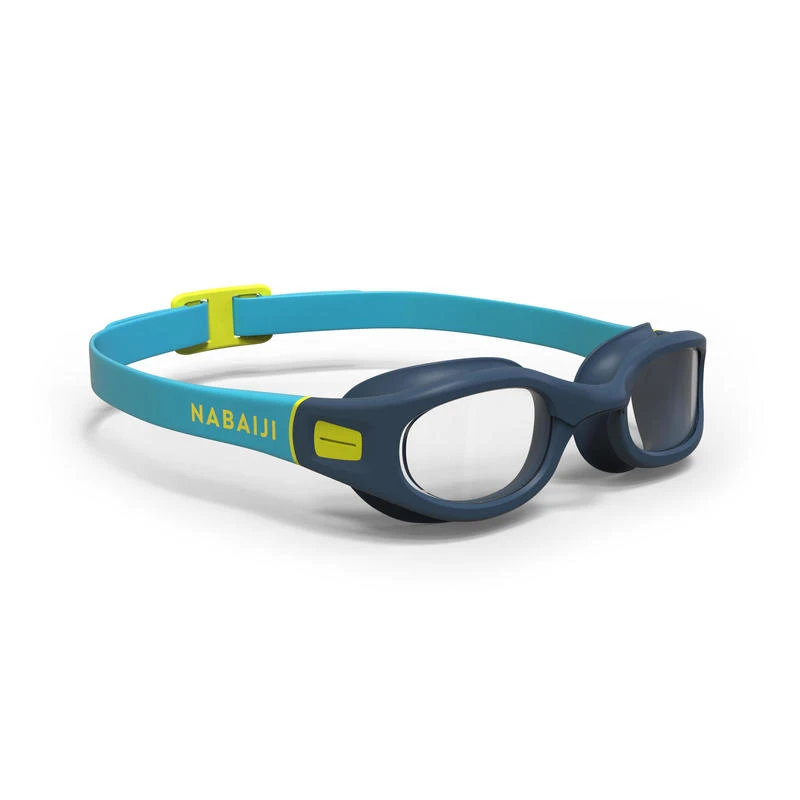 Lunettes De Natation 100 Soft - Taille S - Verres Clairs - Bleu Jaune 3 Lunettes De Natation 100 Soft - Taille S - Verres Clairs - Bleu Jaune