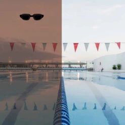 Lunettes De Natation Verres Miroir SPIRIT Taille S Blanc Noir -Nabaiji lunettes de natation 500 spirit taille s orange bleu verres miroir 1