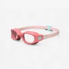 Lunettes De Natation SOFT - Verres Clairs - Petite Taille - Rose Turquoise -Nabaiji lunettes de natation soft verres clairs petite taille rose turquoise