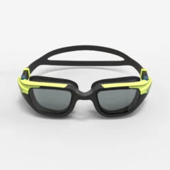 Lunettes De Natation SPIRIT - Verres Fumés - Petite Taille - Noir Jaune -Nabaiji lunettes de natation spirit verres fumes petite taille noir jaune 2