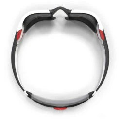 Lunettes De Natation - TURN Taille L - Verres Miroir - Noir / Blanc / Rouge -Nabaiji lunettes de natation turn taille l verres fumes noir slash gris slash jaune 4