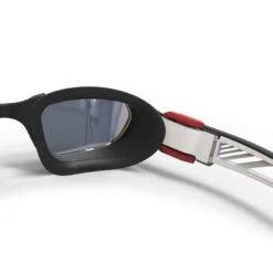 Lunettes De Natation - TURN Taille L - Verres Miroir - Noir / Blanc / Rouge -Nabaiji lunettes de natation turn taille l verres fumes noir slash gris slash jaune 5