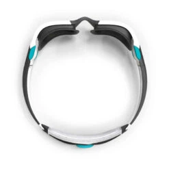 Lunettes De Natation - TURN Taille S - Verres Fumés - Blanc / Noir / Turquoise -Nabaiji lunettes de natation turn taille s verres fumes blanc slash noir slash turquoise 3