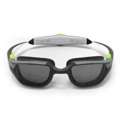 Lunettes De Natation TURN - Verres Fumés - Taille Unique - Noir Gris Jaune -Nabaiji lunettes de natation turn verres fumes taille unique noir gris jaune 2