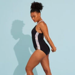 Maillot De Bain 1 Pièce Aquagym-Aquabike Femme Sofi Daph Noir -Nabaiji maillot de bain 1 piece aquagym aquabike femme sofi daph noir 3