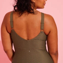 Maillot De Bain 1 Pièce Aquagym Femme Romi Salento Kaki -Nabaiji maillot de bain 1 piece aquagym femme romi salento kaki 7