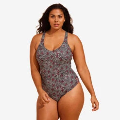 Maillot De Bain 1 Pièce Aquagym Femme Zoey Daisy Noir