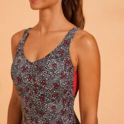 Maillot De Bain 1 Pièce Aquagym Femme Zoey Daisy Noir -Nabaiji maillot de bain 1 piece aquagym femme zoey daisy noir 6