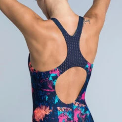 Maillot De Bain 1 Pièce De Natation Femme Kamyleon ALL TRA Rose -Nabaiji maillot de bain 1 piece de natation femme kamyleon all tra rose 3