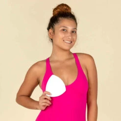 Maillot De Bain 1 Pièce De Natation Femme Pearl Rose Fushia -Nabaiji maillot de bain 1 piece de natation femme pearl rouge 2