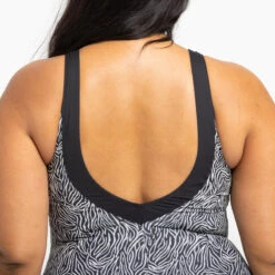 Maillot De Bain 1 Pièce Femme Clara Zeb Noir -Nabaiji maillot de bain 1 piece femme clara zeb noir 5