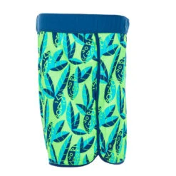 Short De Bain Bébé / Enfant Vert Imprimé -Nabaiji maillot de bain bebe short bleu et vert imprime 1